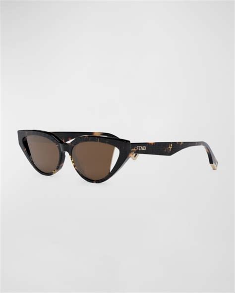 fendi 53mm cutout cat eye sunglasses|occhiali Fendi cat eye.